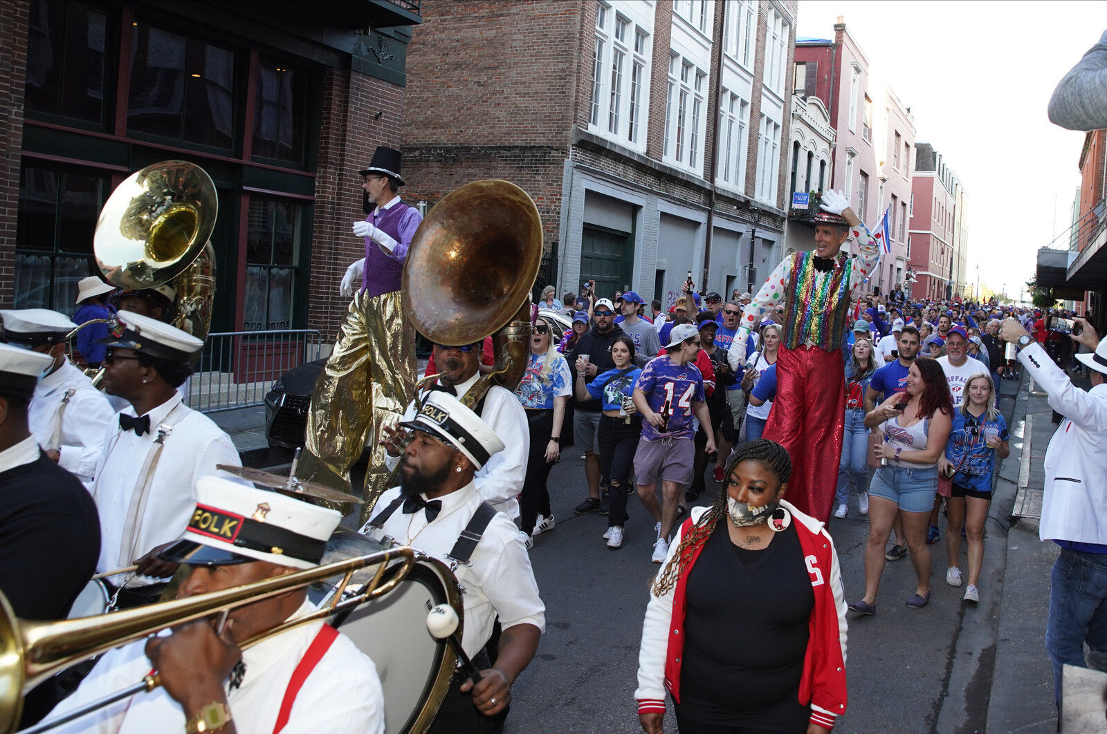 Buffalo Bills packers of NOLA Takeover Parade